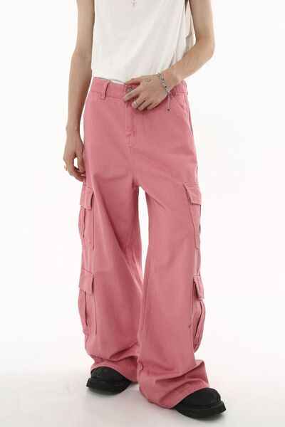 Wide Leg Cargo Jeans - Damned Threads